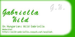 gabriella wild business card